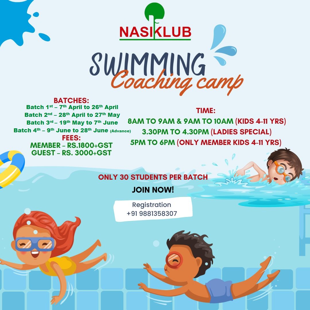 SWIMMING COACHING CAMP- 2025