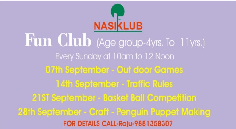 FUN CLUB (Exclusive club for kids age Group 4 to 11yrs)