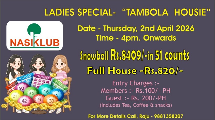 LADIES SPECIAL “TAMBOLA-HOUSIE”